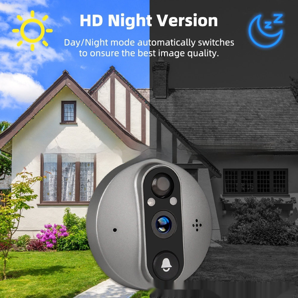 Night Vision Digital Door Viewer Video Doorbell Surveillance Camera 3MP Pi-Mart