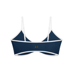 Loki & Ivy Color Block Ruched V-Neck Sports Bra