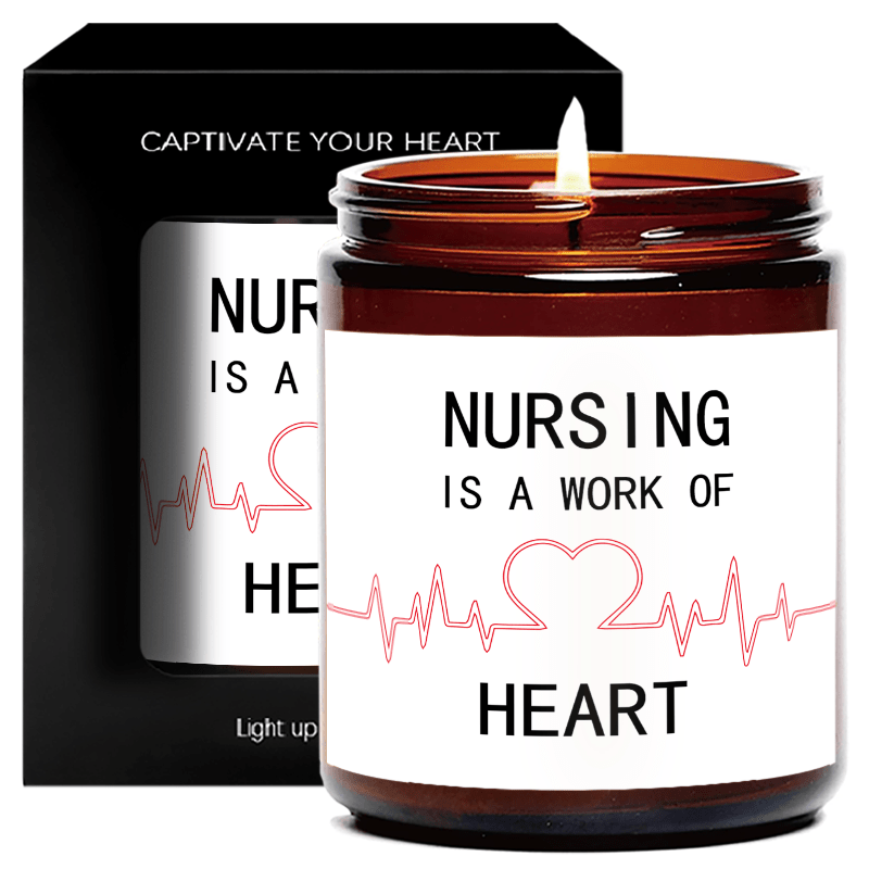Lavender Scented Candle 5.3oz - Perfect Appreciation Gift for Nurses, Nursing Students, and Paramedics on Nurses' Day, Birthday, Graduation, or Thanksgiving - Unique and Meaningful Present, Women Men, Labor And Delivery, Nurs Lootquake LLC
