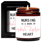 Lavender Scented Candle 5.3oz - Perfect Appreciation Gift for Nurses, Nursing Students, and Paramedics on Nurses' Day, Birthday, Graduation, or Thanksgiving - Unique and Meaningful Present, Women Men, Labor And Delivery, Nurs Lootquake LLC
