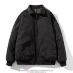 Men's Bomber Jacket Thickened Baseball Cotton Coat Pi-Mart