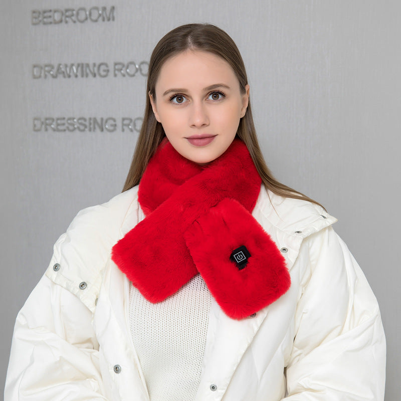 Heating Scarf USB Electric Heated Neck Wrap Heating Pad Pain Relief Three-gear Temperature Control Neck Warmer For Women Men Pi-Mart