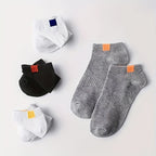 5 Pairs Unisex Letter Graphic Socks, Stylish & Breathable Low Cut Ankle Socks, Women's Stockings & Hosiery Lootquake LLC