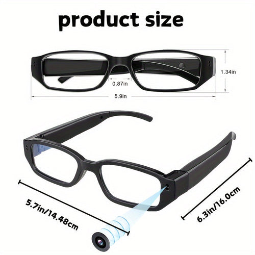 1pc Smart Glasses Camera 1080P Digital Video Recorder Camcorder Eye Protection DV Sports Action Camera for Traveling, Camping & Outdoor Activities, Adventure Gear, Modern Eyewear, Functional Design, Travel Recording, Compact Lootquake LLC