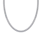 Long Star River Luxury Fashion Inlaid Mosan Diamond S925 Silver Necklace
