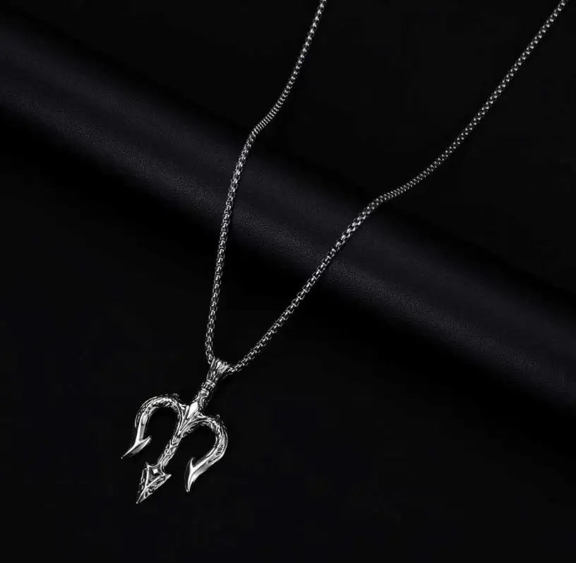 Sea King Trident Cross Border Necklace Pendant