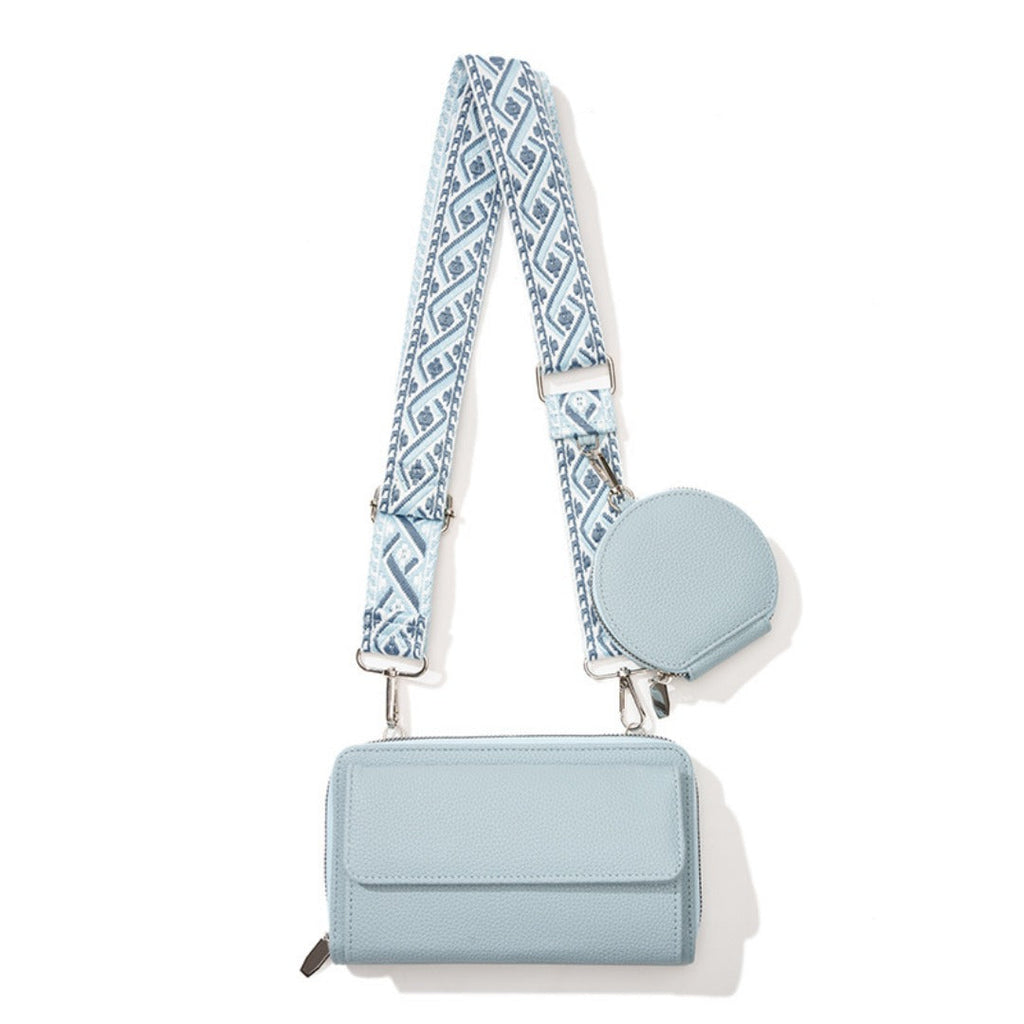 Small crossbody bag for women, 2 in 1 mobile phone satchel design, shoulder crossbody bag, multifunctional wide strap - SJB-DIAMOND ELITES