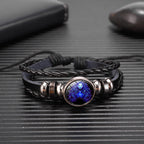 Zodiac Constellation Bracelet Braided Design Bracelet For Men Women Kids Pi-Mart