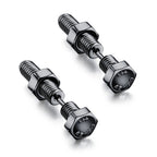 Small Black Punk Stud Earrings Pi-Mart