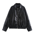 Women's Transparent Organza Bomber Jacket Coat Pi-Mart