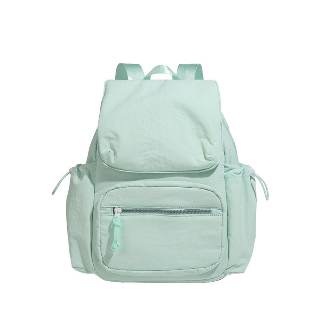 Simple nylon backpack, large capacity lightweight backpack purse, student class commuting bag, leisure sports travel backpack - SJB-DIAMOND ELITES