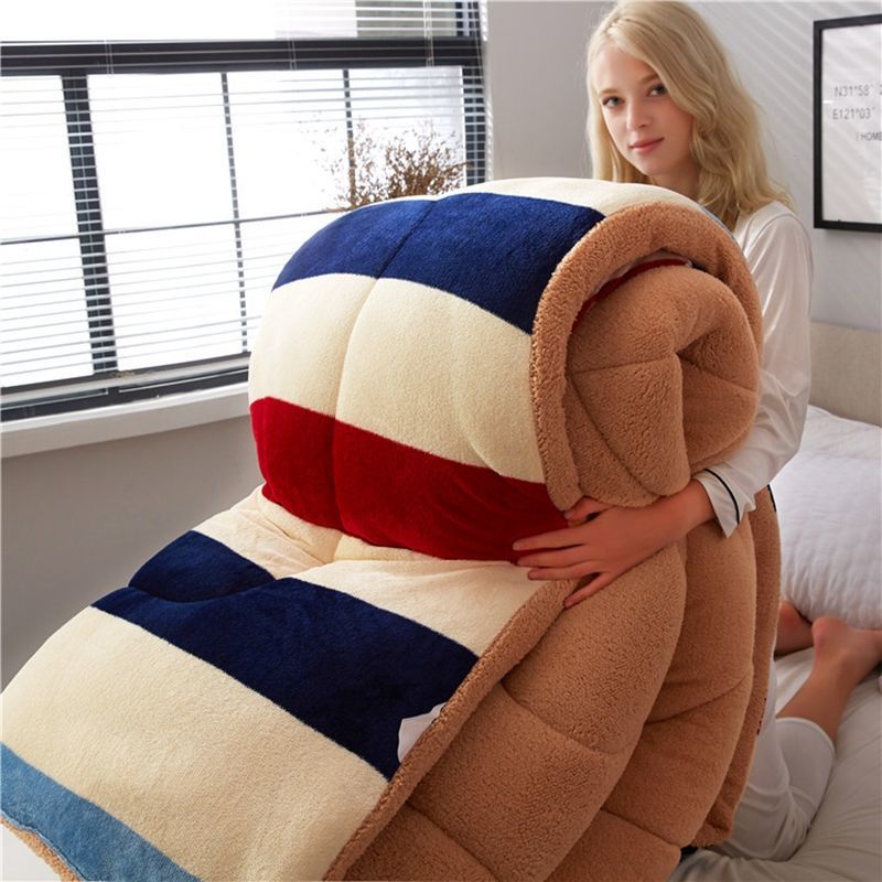 Lamb Velvet Quilt Keeps Warm For Two In Winter Pi-Mart