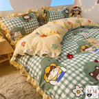 Green Four-piece Duvet Cover Pi-Mart
