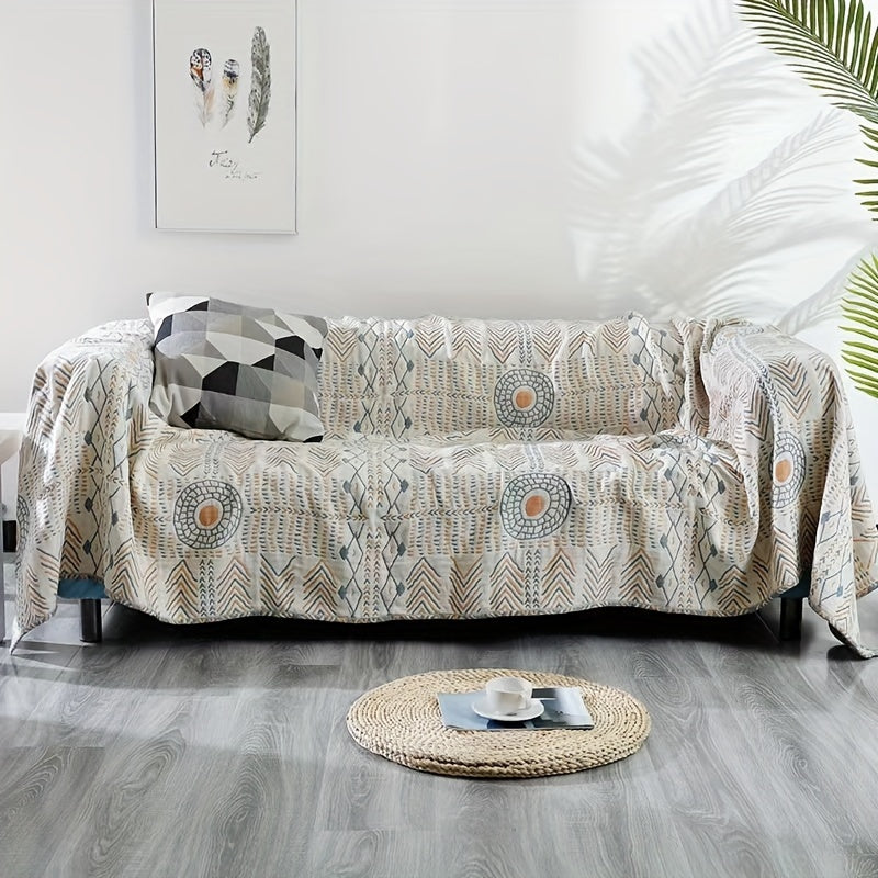 Versatile All-Season Sofa Towel Blanket - Reversible, Machine Washable, Perfect for Camping & Gifts Lootquake LLC