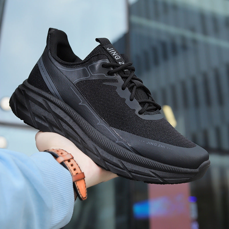 Fashion Thick-soled Anti-skid Shoes Ins Slip-on Casual Lazy Shoes Men Outdoor Breathable Lace-up Running Sports Sneakers Pi-Mart