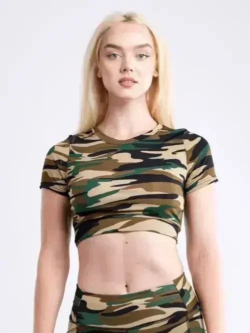 Short-Sleeve Crop Top - SJB-DIAMOND ELITES