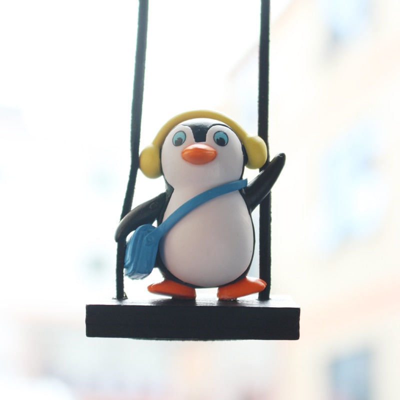 Swing Sled Penguin Car Pendant - SJB-DIAMOND ELITES