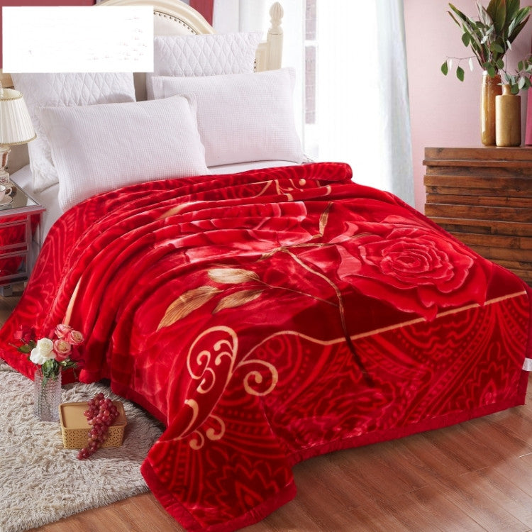 Blanket Quilt Winter Double Sided Warmth Extra Thick Flannel Pi-Mart