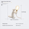 Resin Animal Mini Mouse Decorative Lamp