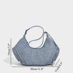 Stylish vintage zip pocket locomotive bag, shoulder bag, hobo bag casual, underarm bag - SJB-DIAMOND ELITES