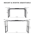 Adjustable Laptop Cart Mobile Computer Desk Overbed Writing Table with Wheels 02# - SJB-DIAMOND ELITES