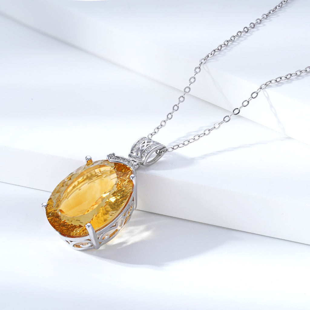 Elegant Natural Citrine Pendant Light Luxury Pi-Mart