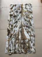 Rabbit Winter Fur Blankets Rabbit Fur Patchwork Mattress Clothing Furniture Bed Blankets Pi-Mart