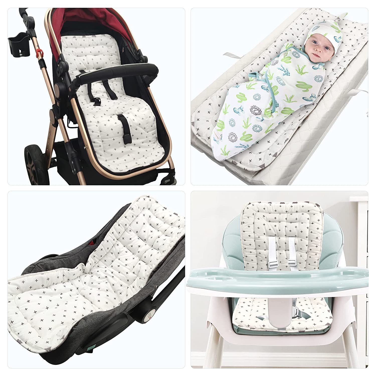 Baby Stroller Pad Cotton Mattress Pi-Mart