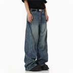 American High Street Heavyweight Irregular  Jeans Lootquake LLC