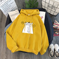 Women's Student Hooded Plus Velvet Padded Jacket Sweater Pi-Mart