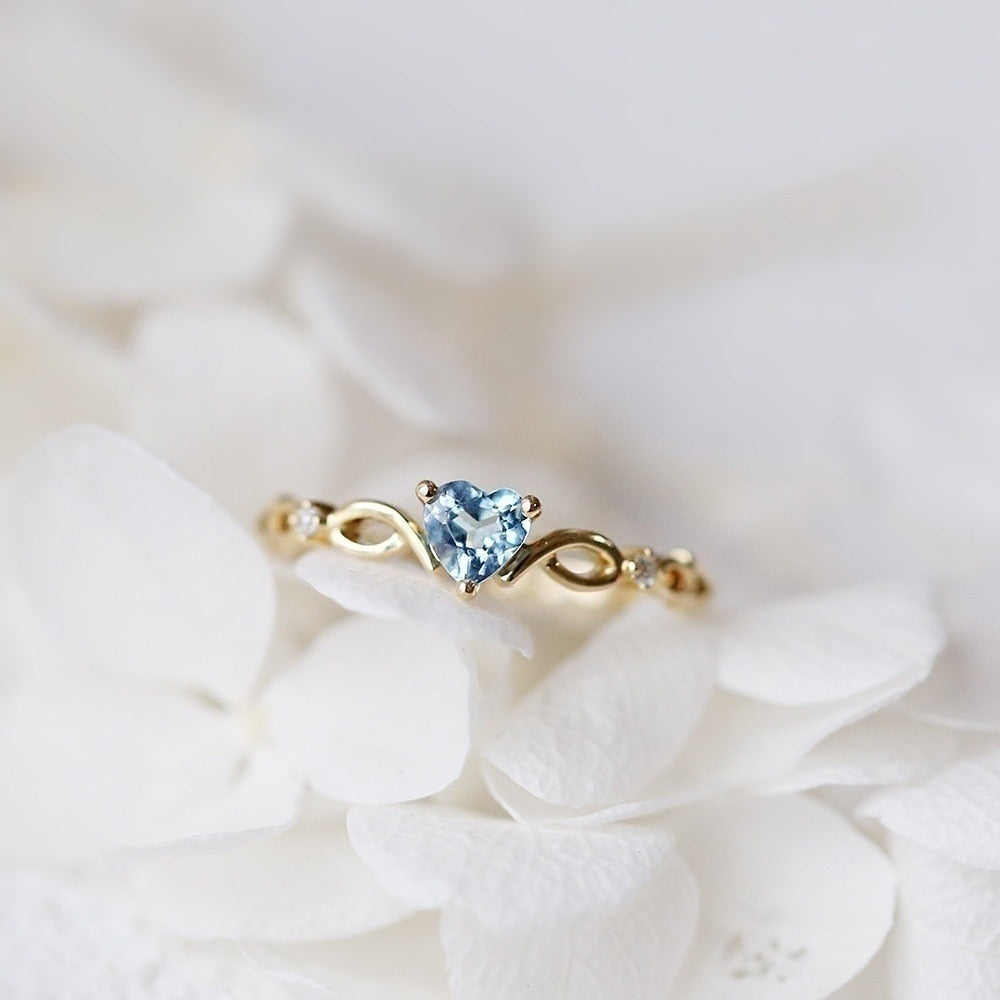 Huitan Simple Heart Ring - SJB-DIAMOND ELITES