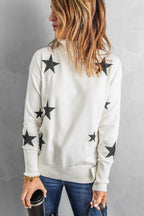 Star Print Sweater Pi-Mart