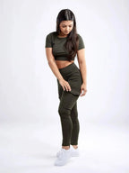 Women's Lightweight Short-Sleeve Crop Top - Workout & Casual - SJB-DIAMOND ELITES