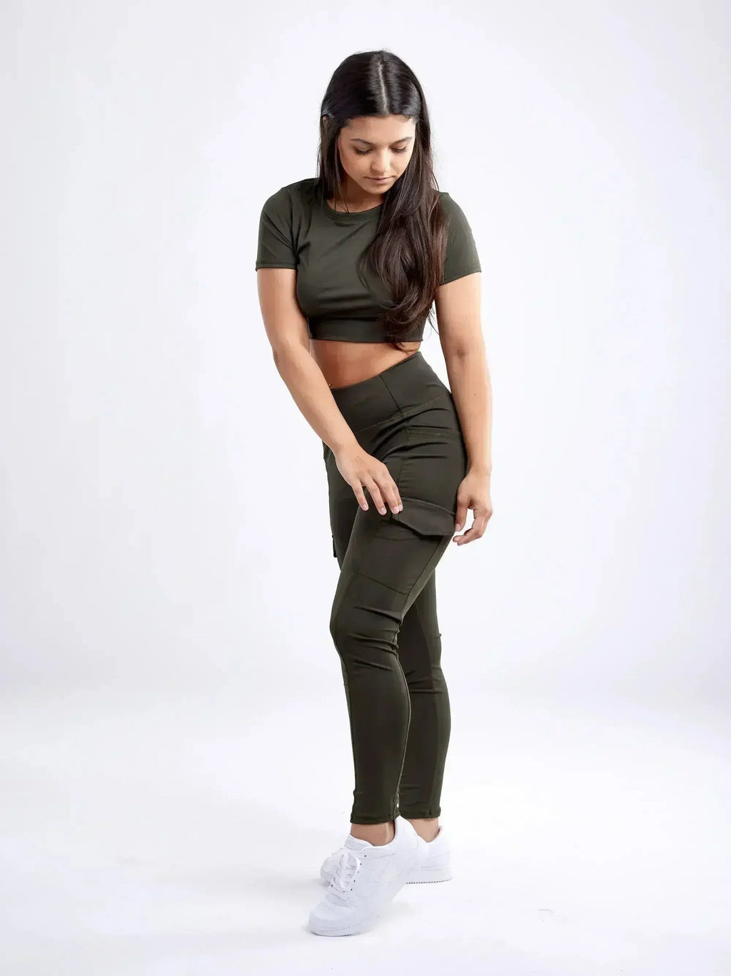 Women's Lightweight Short-Sleeve Crop Top - Workout & Casual - SJB-DIAMOND ELITES