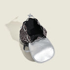Retro contrasting leopard print backpack, women's autumn and winter design commuter versatile backpack - SJB-DIAMOND ELITES