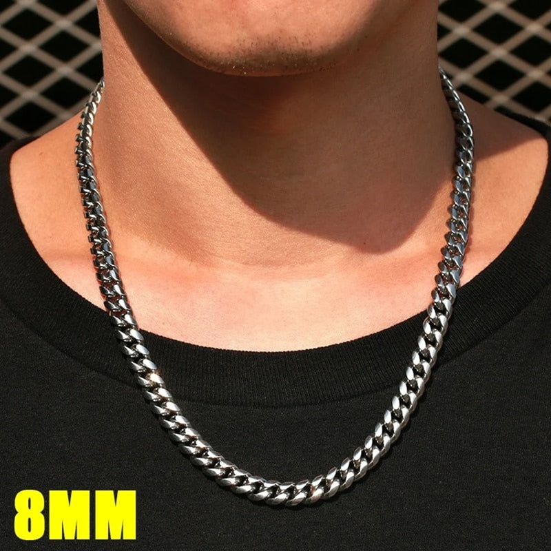 Daily Wearing Cuban Link Chain Choker Pi-Mart