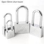 The Padlock Of The White Steel Electric Meter
