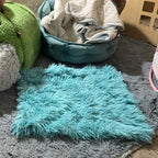 [Warm Luxurious Pet Blanket Comfort] Luxurious Plush Pet Blanket for Cats & Dogs - Machine Washable, Winter Warmth Comfort Mat for Nests and Sofas