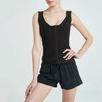 Women's Zip Vest Shapewear Storm Sweatshirt - SJB-DIAMOND ELITES