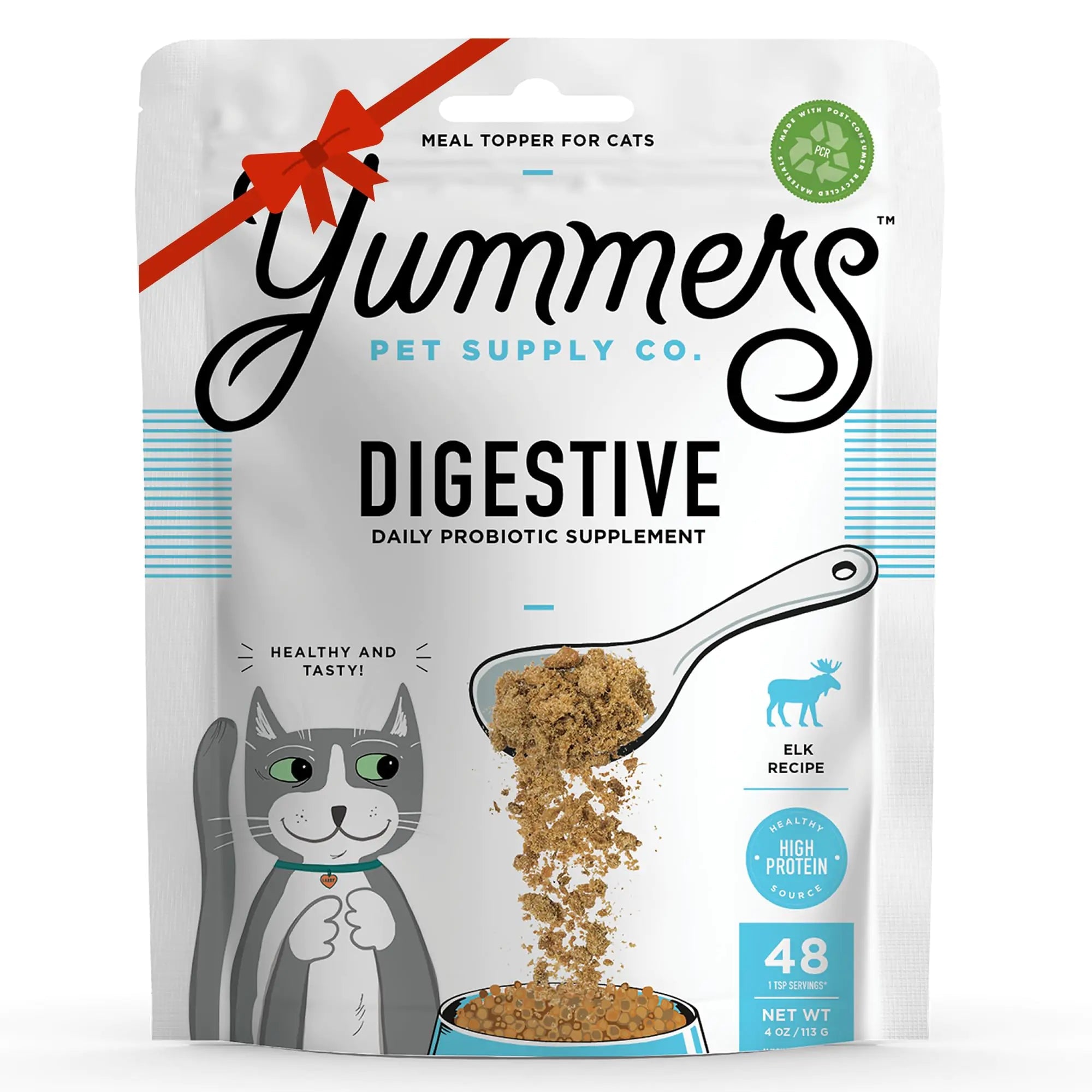 Yummers Premium Digestive Suppment for Cats Daily Probiotic Supplement Elk Recipe 4 oz. - Cat Food Toppers - Cat Food Supplement Toppers - Cat Food Topper Supplement - Cat Probiotics Lootquake LLC