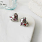 Irregular Heart Stud Earrings Pi-Mart