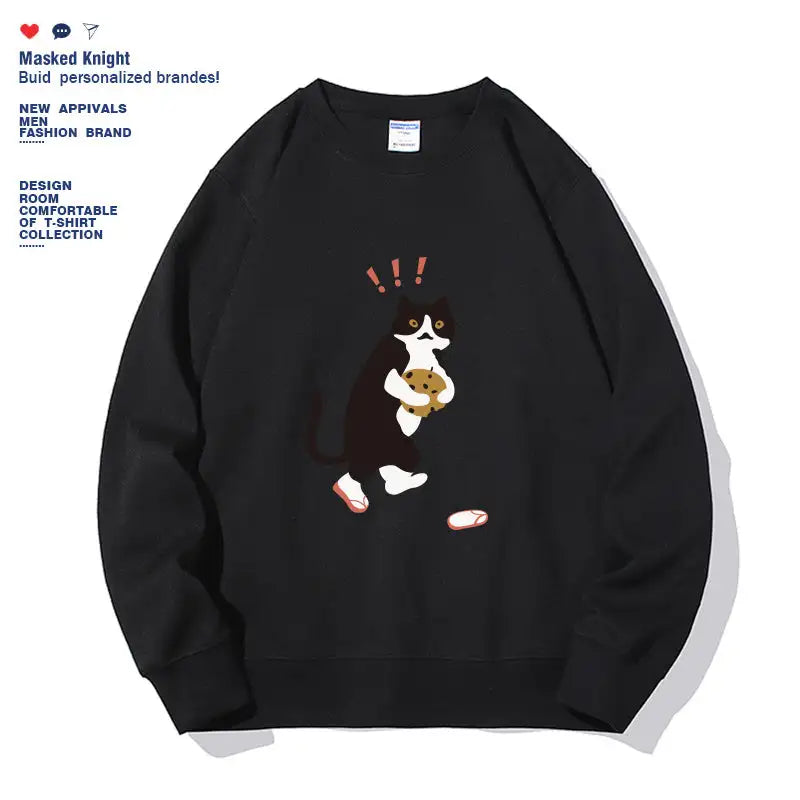 Women's Fashionable Solid Color Printed Long Sleeved Sweatshirt - SJB-DIAMOND ELITES