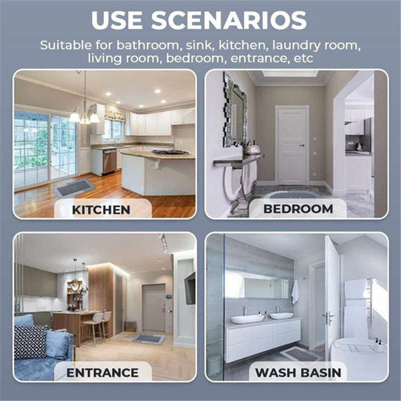 Quick Drying Absorbent Bathroom Mat Pi-Mart