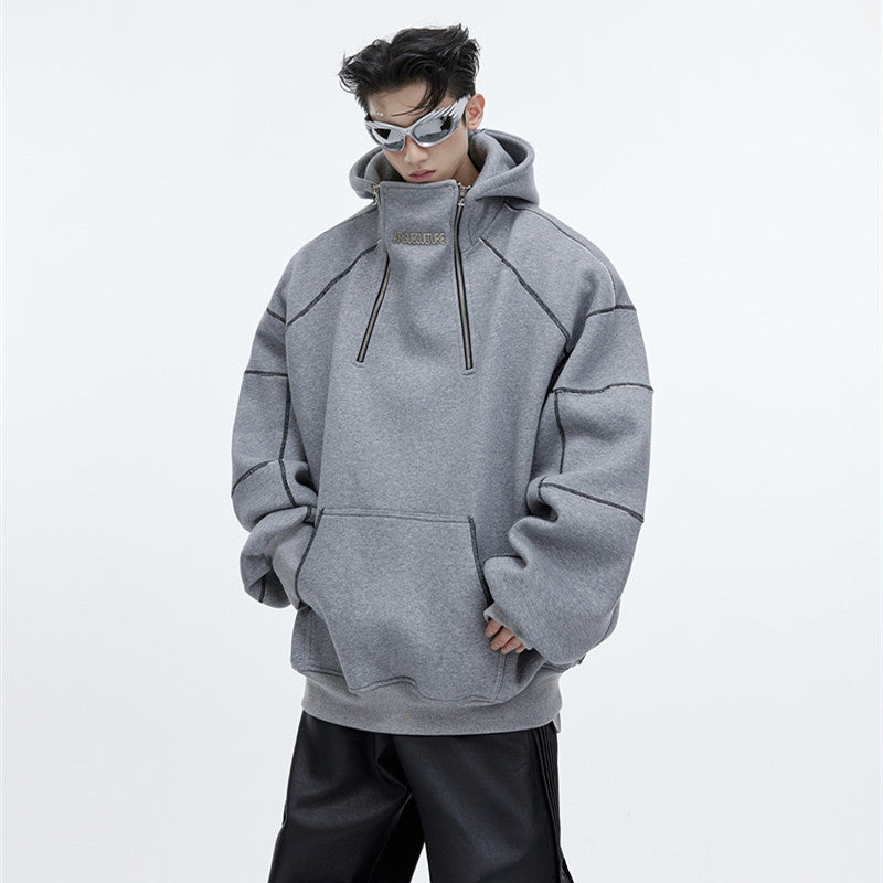 Men's Three-dimensional Fleece Hoodie Pi-Mart