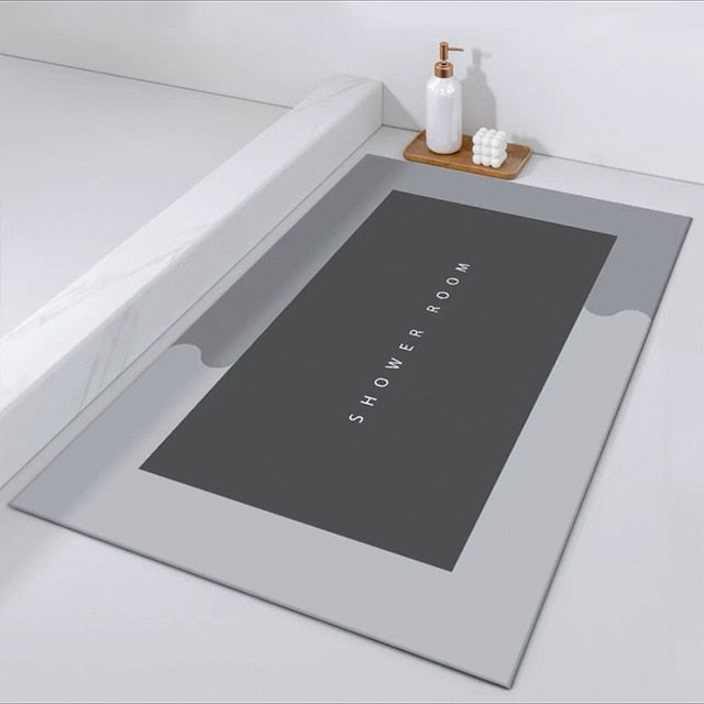 Quick Drying Absorbent Bathroom Mat Pi-Mart