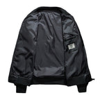 Baseball Collar PU Leather  Bomber Couple Jacket