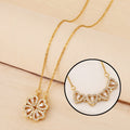 Heart Four Leaf Clover Necklace Pi-Mart