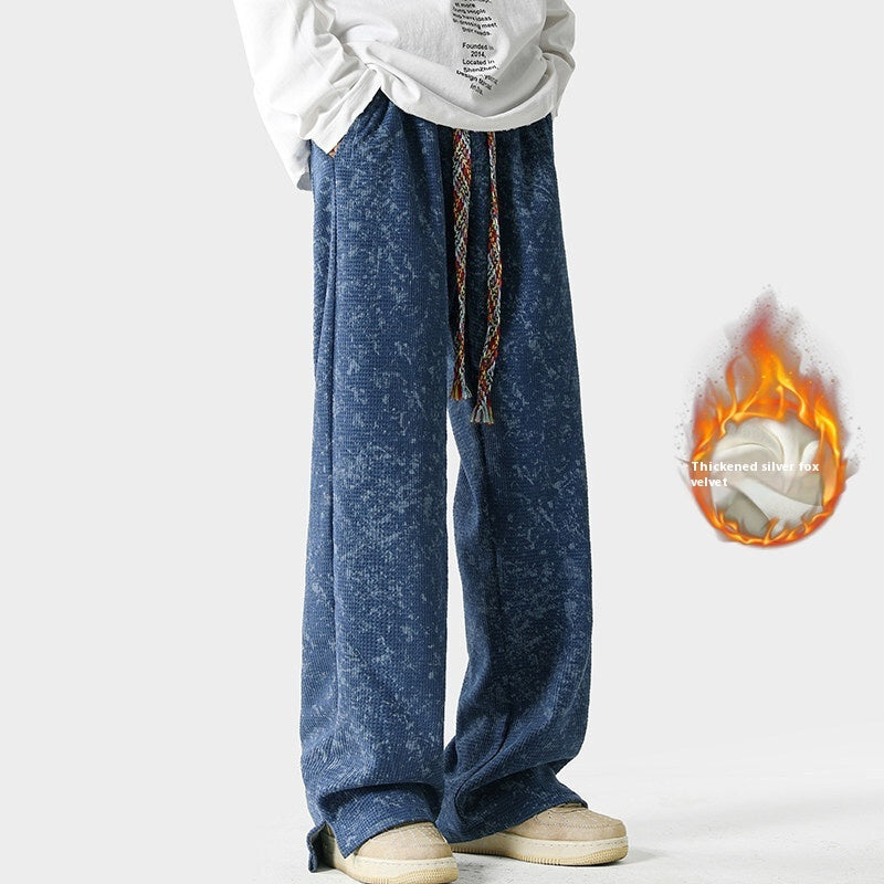 Straight Loose Pu Shuai Casual Long Pants Lootquake LLC