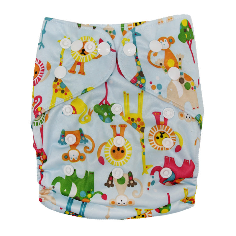 Washable Cloth Diapers Baby Waterproof Adjustable breathable Pi-Mart