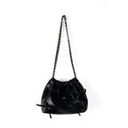Commuter versatile chain bag, bow soft leather crossbody bag women, spring fashion shoulder crossbody bag